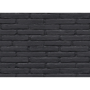 Retro Black Brick Wall Backdrop Studio Photography Background
