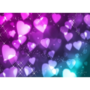 Early 2000s Retro 90s Heart Backdrop Party Background