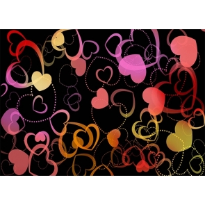 Retro Early 2000s Backdrop 90s Heart Background