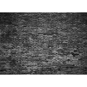 Retro Black Wall Brick Backdrop Studio Photography Background 