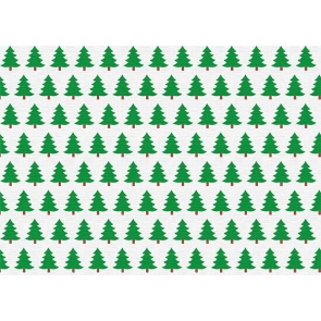 Personalized Green Christmas Tree Backdrop Party Background