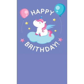  Baby Birthday Party Background Props Unicorn Backdrop 