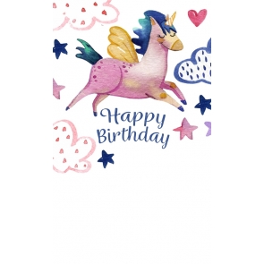 Attractive Fashion Birthday Party Unicorn Backdrop For Baby