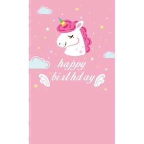 Attractive Birthday Party Background For Baby Unicorn Backdrop