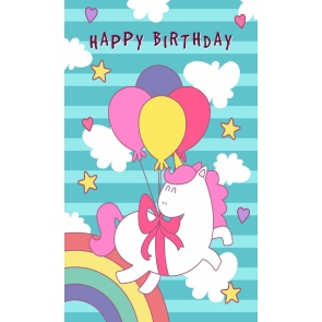 Birthday Party Unicorn Backdrop Baby Photography Props