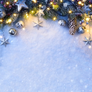 Christmas Lights Decoration Snowflake Christmas Photo Booth Backdrop Photography Background Prop