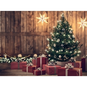 Christmas Tree Theme Merry Christmas Backdrop Photography Background Decoration Prop