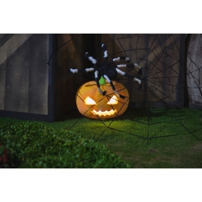 Pumpkin Theme Spider Web Halloween Party Backdrop Stage Background Decoration Prop