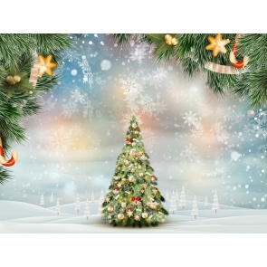 Glitter Snowflake Christmas Tree Backdrop Decoration Prop Christmas Party Background Decoration Prop