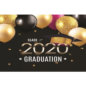Balloon Cap 2020 Graduation Backdrop DIY Background Decorations