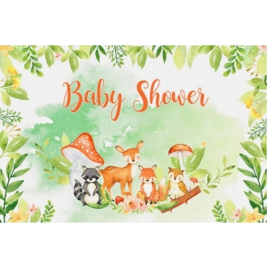 Safari Wild Theme Baby Shower Backdrop Photography Background Decoration Prop