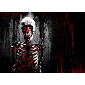 Scary Bloody Skull Halloween Party Photo Background Backdrops