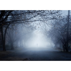 Horrible Road in Woods Halloween Party Scenic Photography Backdrops