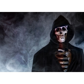 Horrible Skeleton Skull Photo Backdrops Background for Halloween Party