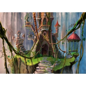 Fairy Forest Wonderland Castle Background Party Photography Backdrop