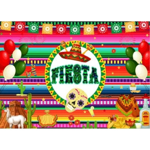Mexican Element Carnival Fiesta Backdrop DIY Party Background