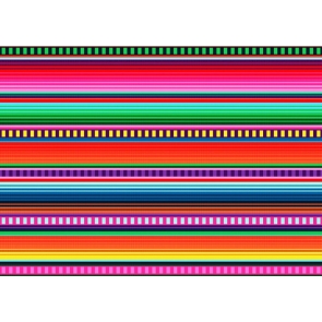 Mexican Element Party Stripes Carnival Fiesta Backdrop DIY Photography Background