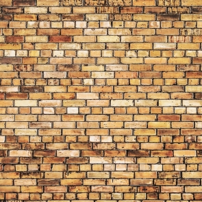 Light Yellow Brick Wall Backdrop Photography Background