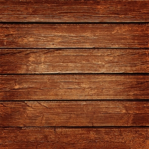 Brown Large Wooden Strip Vinyl Wood Backdrops