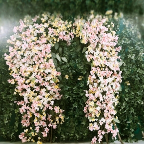Custom Background Green Plant Flower Wall Backdrop Wedding