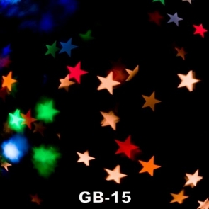 Colorful Stars on Black Background Baby Dream Photography Backgrounds and Props