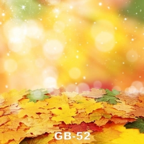 Autumn Fall Yellow Leaves Golden Photography Background Props
