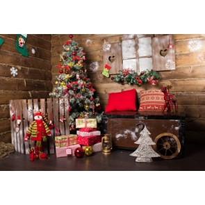  Wood Wall Christmas Tree Background Christmas Photo Backdrop