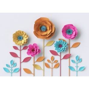 Personalized Flower Wall Background Intuition Backdrops