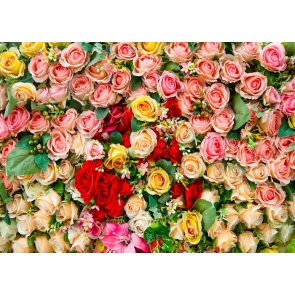 Pink Rose Flower Wallpaper Backdrop Baby Bridal Shower Floral Backdrop Decoration Prop