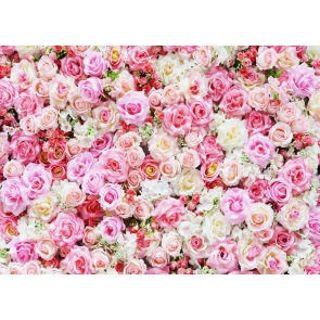 Vinyl 3D Flower Wallpaper Backdrop Bridal Shower Floral Photography Background Decoration Prop
