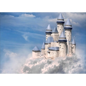 In The Cloud Castle Background Party Photography Backdrop