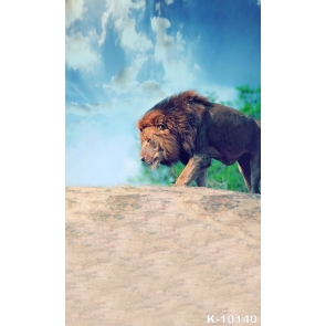 African Safari Lion Backdrop Themed Photography Background