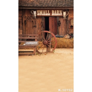 Small Barn in Farm Scenic Backdrop Background for Photography