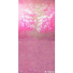 Pink Leaves Oil Painting Personalized Vinyl Photography Backdrops