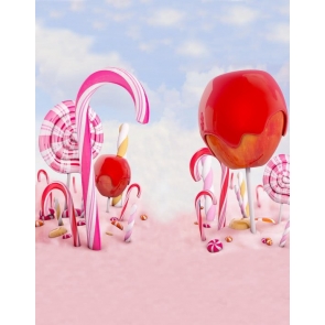 Sweet Candyland Lollipop Backdrop Kid Baby Shower Happy Birthday Party Studio Photography Background Decorations Prop