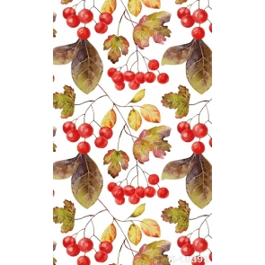 Red Cherry Tree Leaves Personalized Backdrop Studio Background