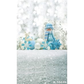  Snowflake Model Snowman Pearl Christmas Photo Backdrop