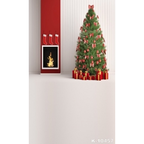  Fashion Simple Christmas Tree Background Rustic Christmas Backdrop