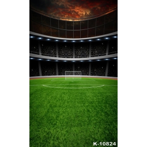 Green Football Field Photoshoot Background Personalized Backdrop