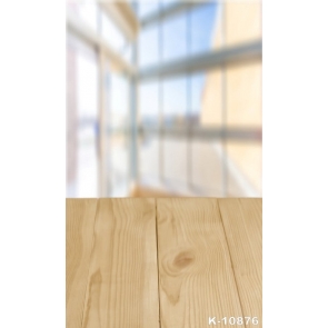 Blurred Windows Background Wood Floor Blurred Background