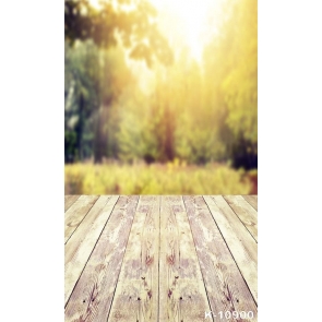 Rustic Forest Blurred Background Wood Photo Drop Background