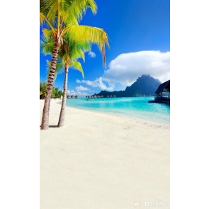 Palm Tree Beach Scenic Backdrop Baby Photography Props