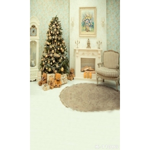 Modern Style Living Room Christmas Trees Gifts Backdrops for Photography