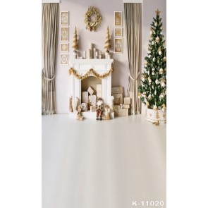 Modern Style Living Room Christmas Trees Gifts Wall Photo Backdrops