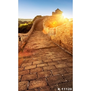 The Great Wall in China under Sunset Scenic Photography Background Props