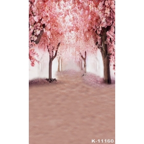 Dreamy Pink Flowers Scenic Vinyl Photography Backgrounds and Props