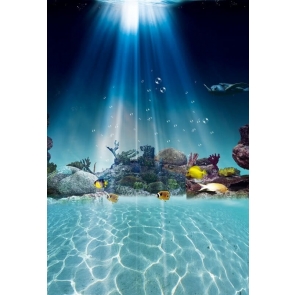 Various Tropical Fish Under The Sea Scenic Backdrop Underwater Background Decoration Prop