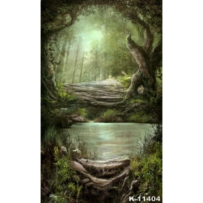 Scenic Forest Rustic Painted Backdrops for Photography