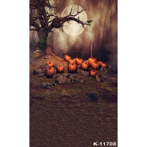  Withered Tree Pumpkin Halloween Themed Backdrops