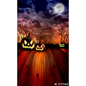 Wood Floor Terror Cloud Theme Halloween Backdrops Studio Photography Background
